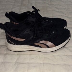 Reebok Black and Rose Gold Running Shoes
